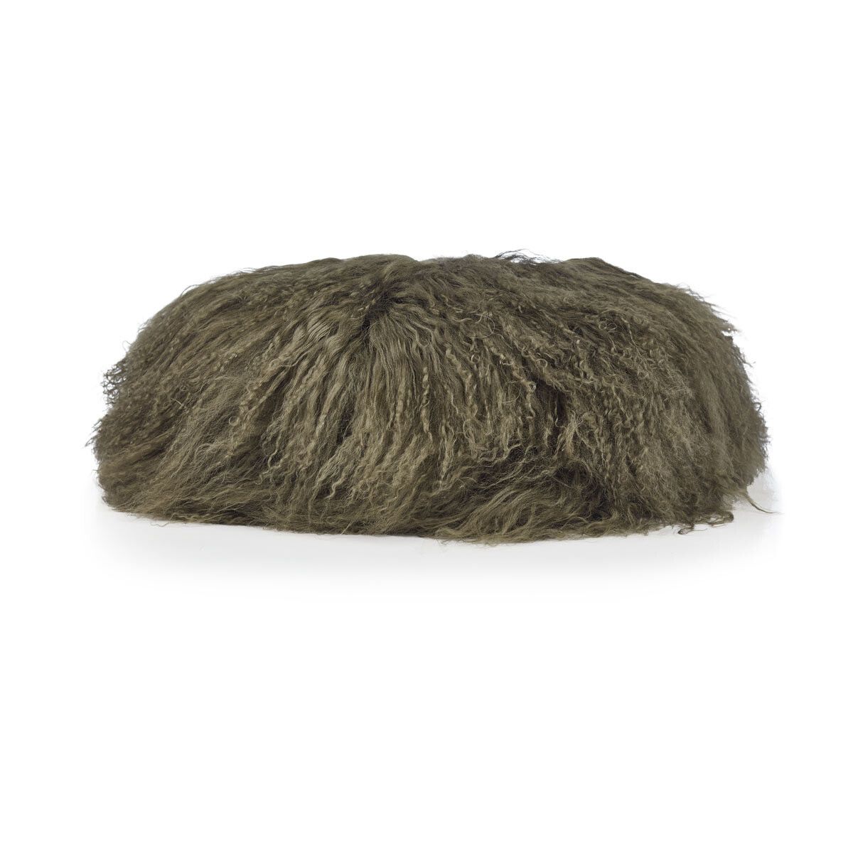 Long Wool Sheepskin Seat Cover Hedge Green