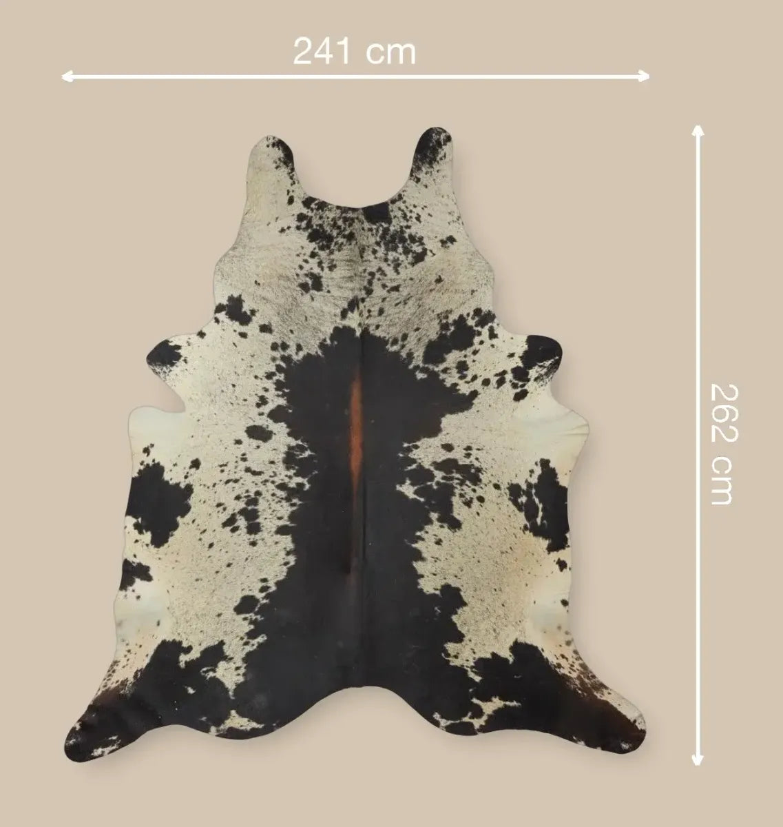 Cow Hide Rug | 3,75 sqm Salt/Pepper/Black/White