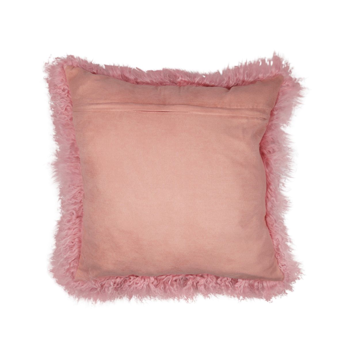 Sheepskin Cushion | Tibet | 20x20 in Lady Pink