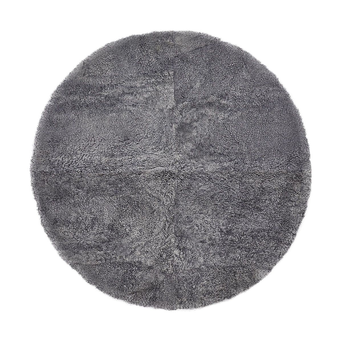Short Wool Curly Sheepskin Design Rug | D55 in