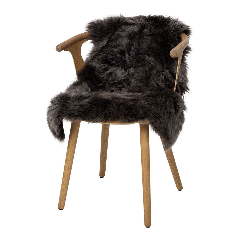 New Zealand Sheepskin | Long Wool | 39 in Walnut