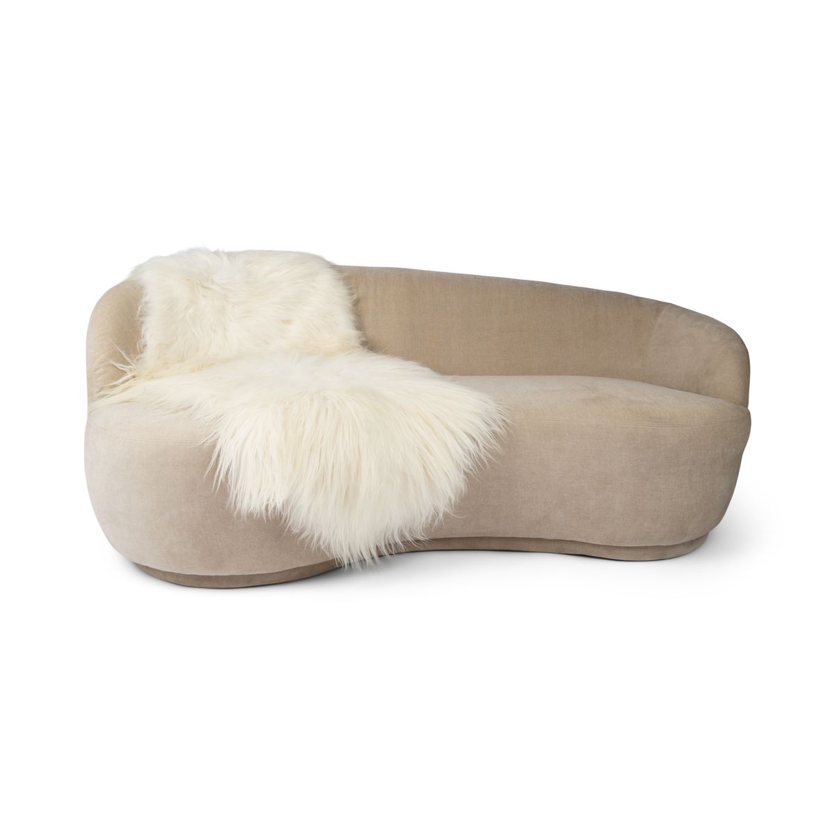 Icelandic Double Sheepskin | Natural Colors | Long Wool Off White