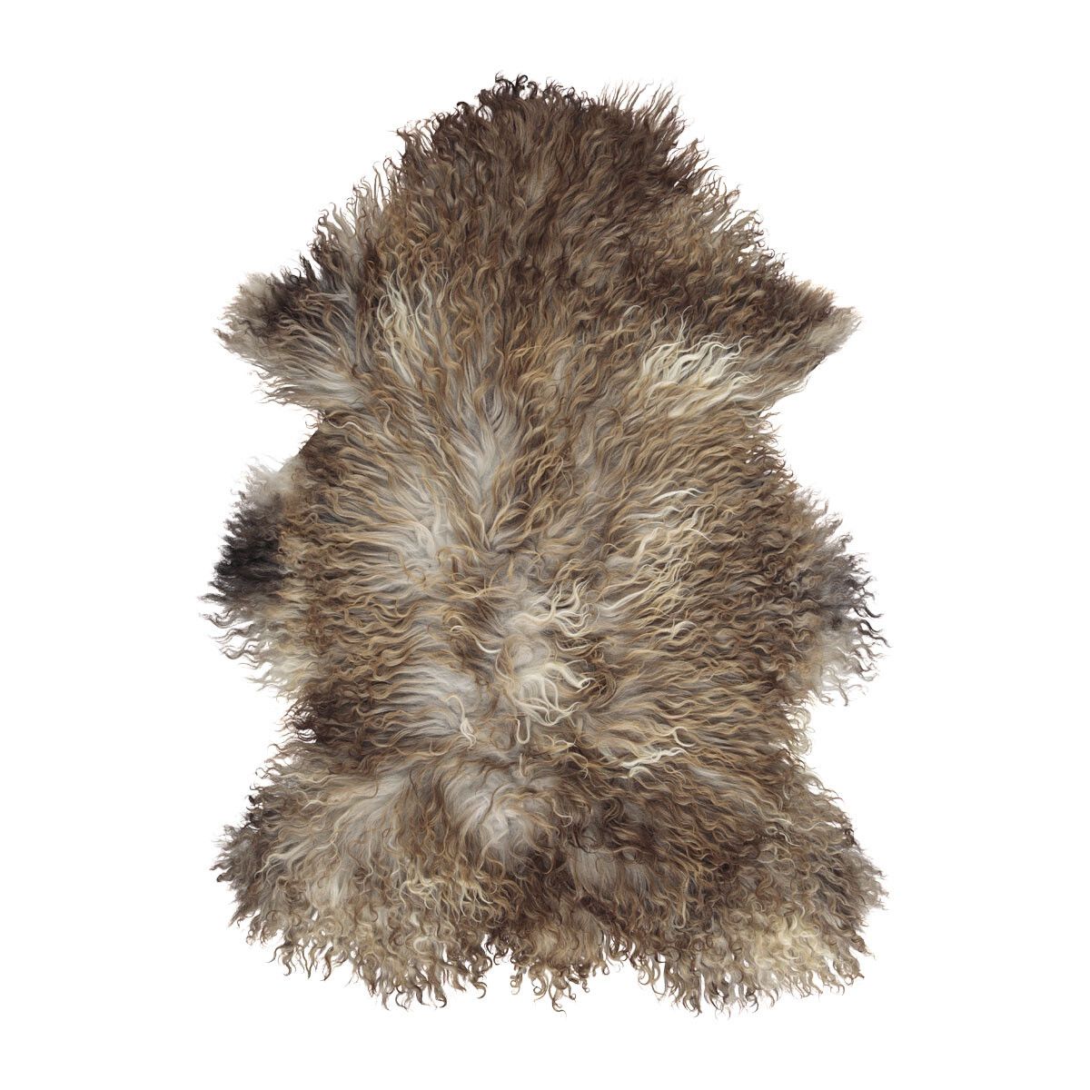 New Zealand Sheepskin | Long Wool | 39 in Grey Beige