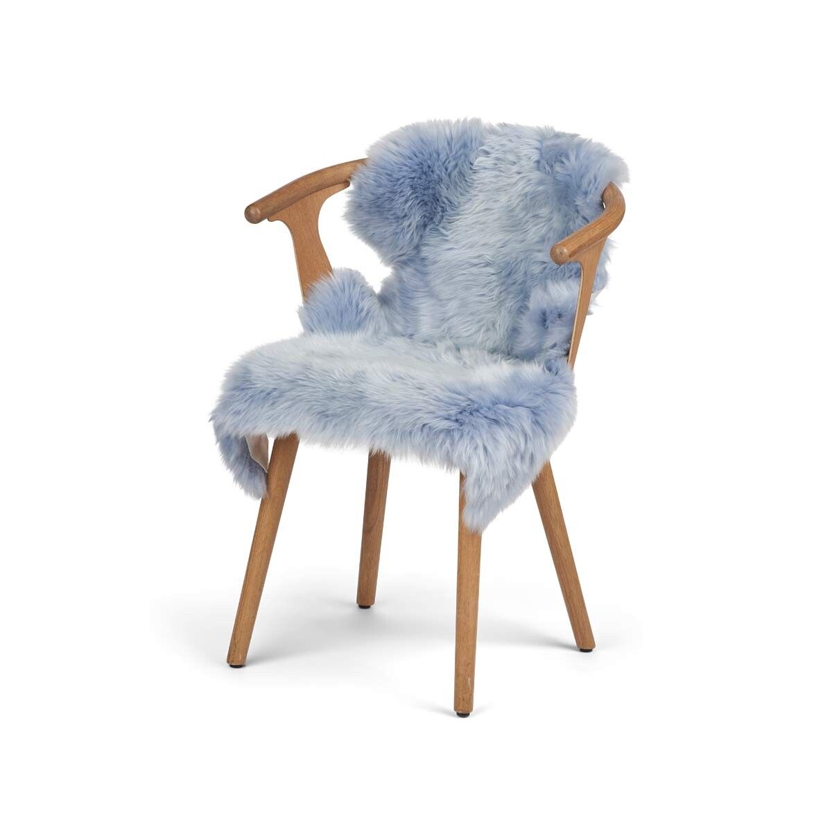New Zealand Sheepskin | Long Wool | 39 in Blue-Grey