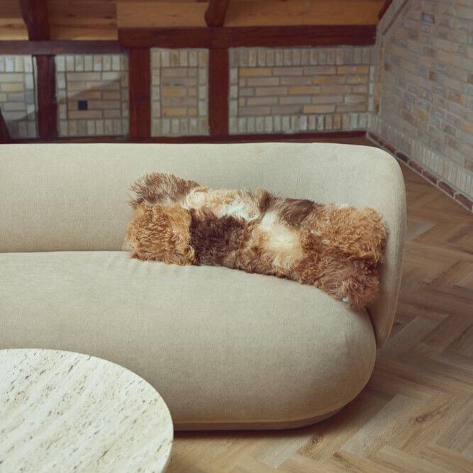 Tigrado Lamb Cushion | Doublesided  Black/White Mix