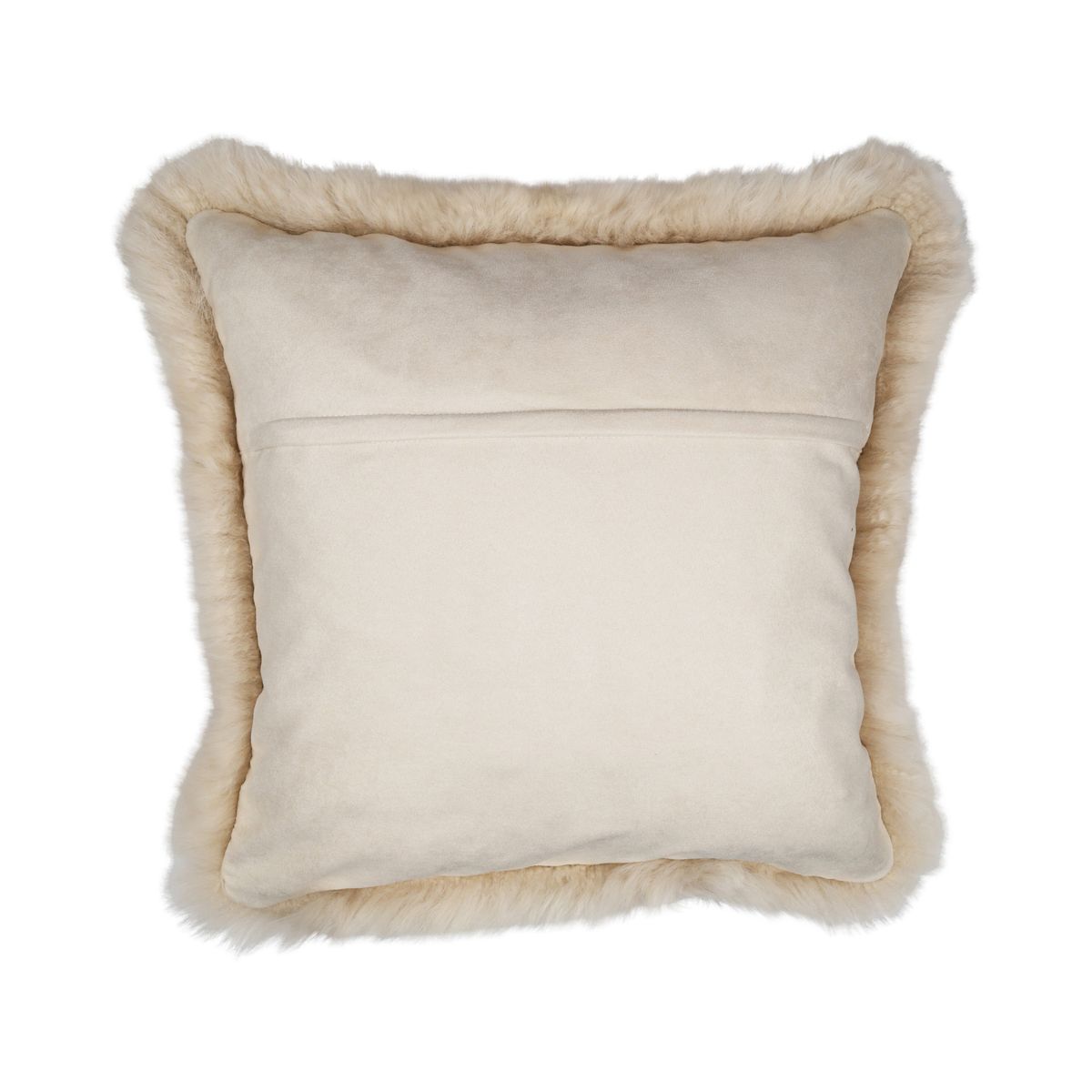 Sheepskin Cushion | Long Wool | New Zealand | Square Linen