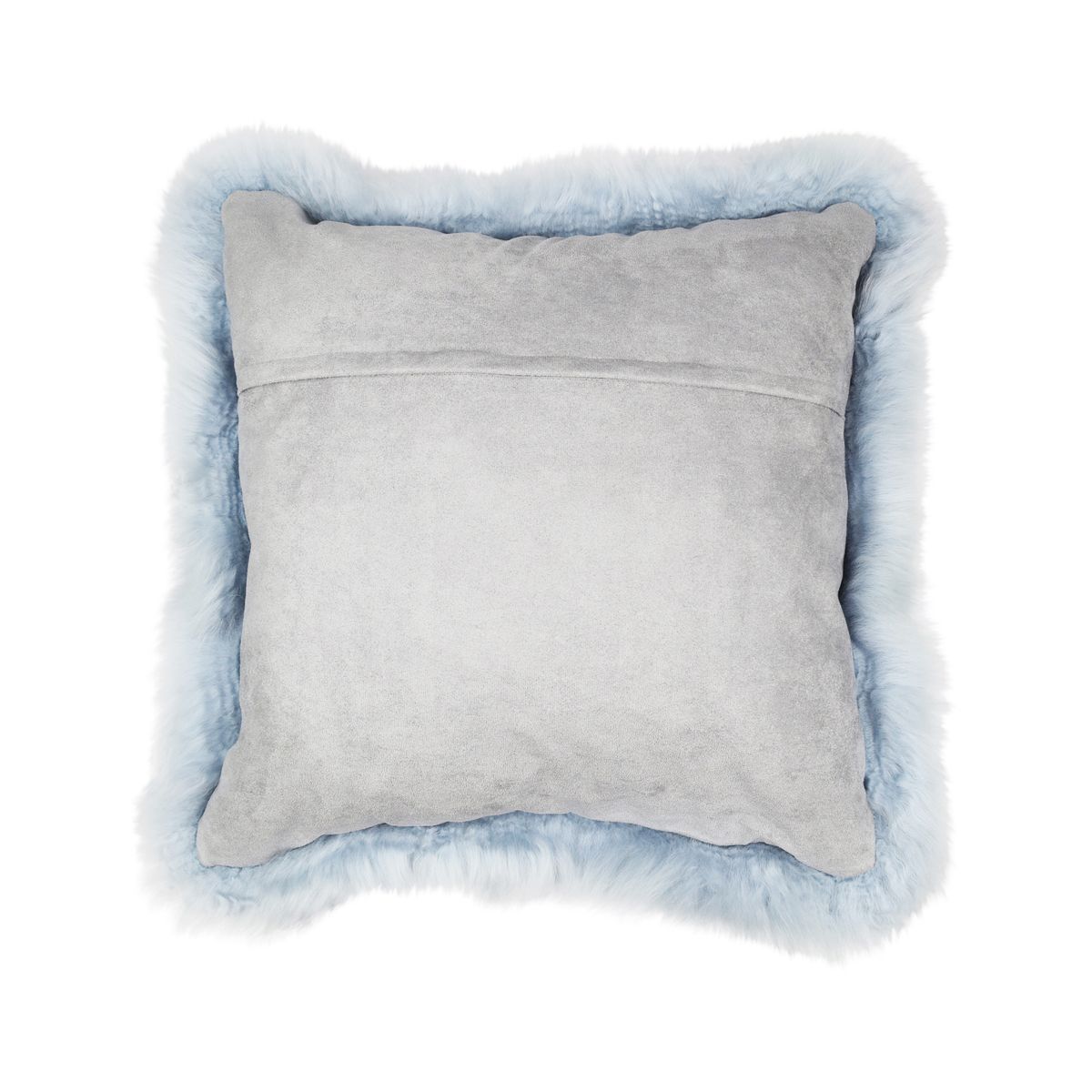 Sheepskin Cushion | Long Wool | New Zealand | Square Blue-Grey