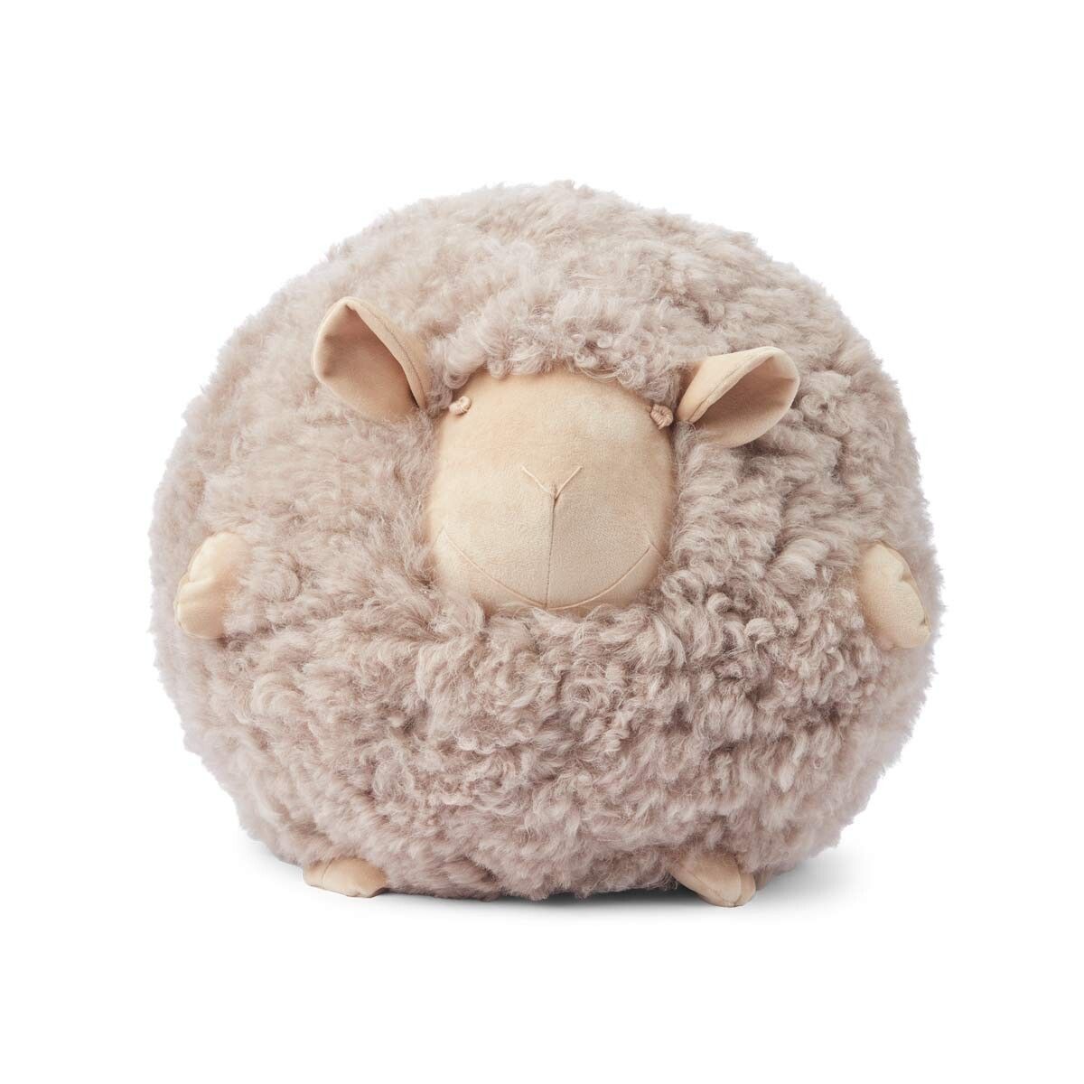Cute Sheep Cushion | D8 in Taupe