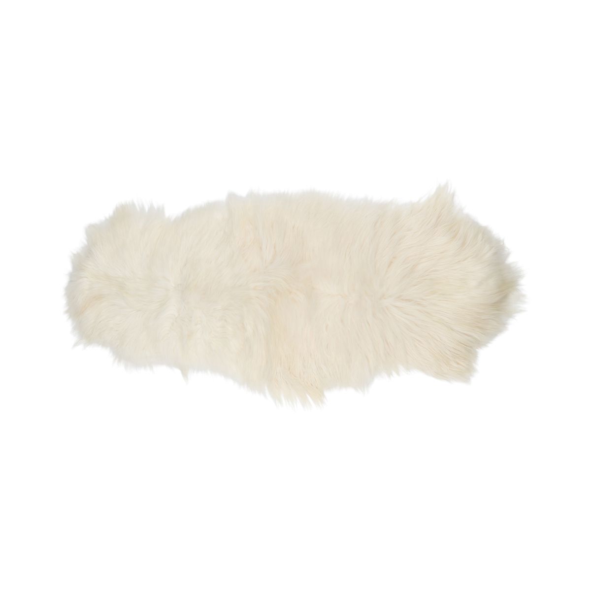 Icelandic Double Sheepskin | Natural Colors | Long Wool Off White