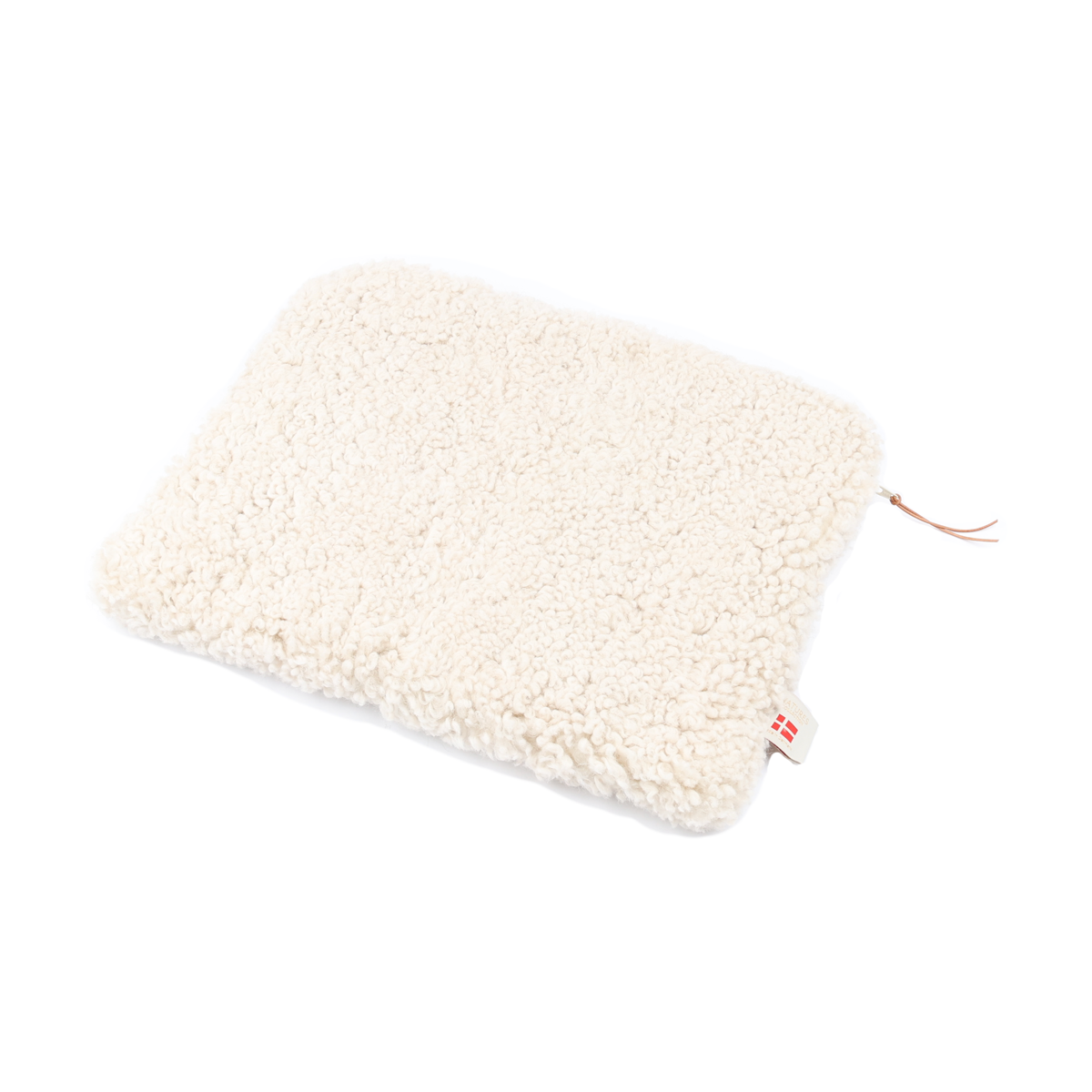 Sheepskin Computer Sleeve Pearl