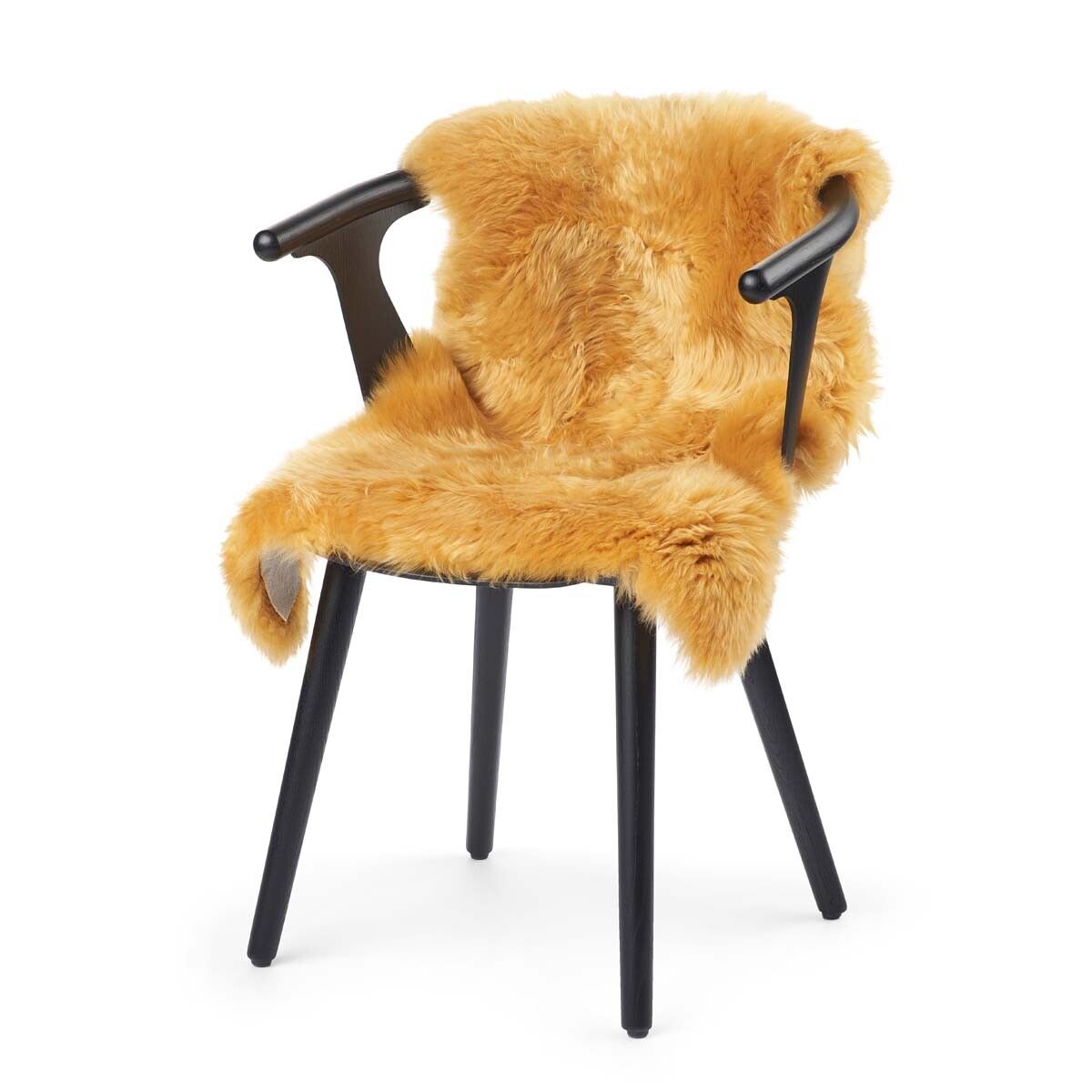 New Zealand Sheepskin | Long Wool | 35 in Imperial Yellow