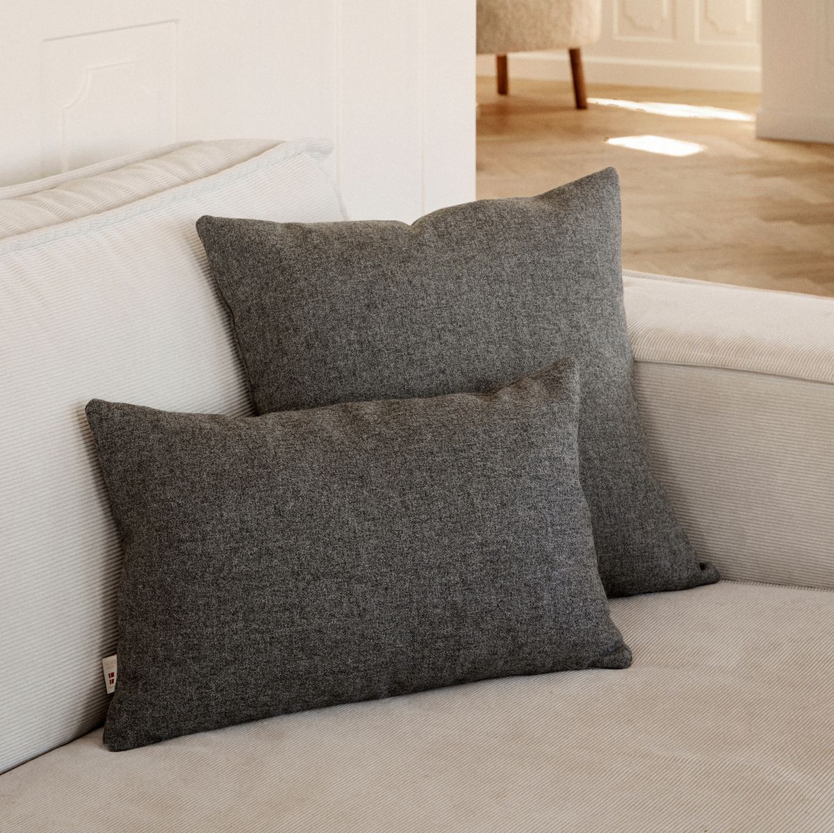 Doublesided Cushion | 20x20 in 13x20 in Beige