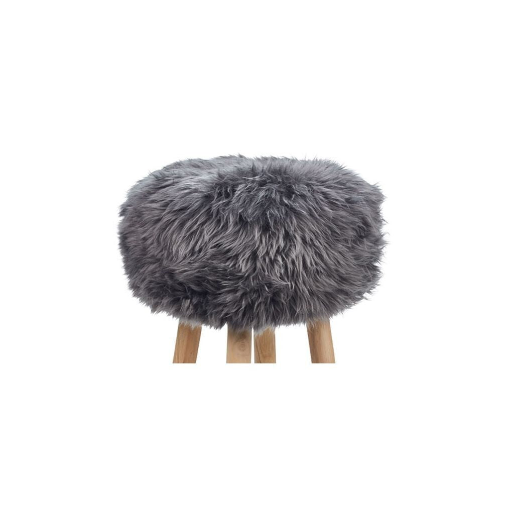 Long Wool Stool Cover Steel