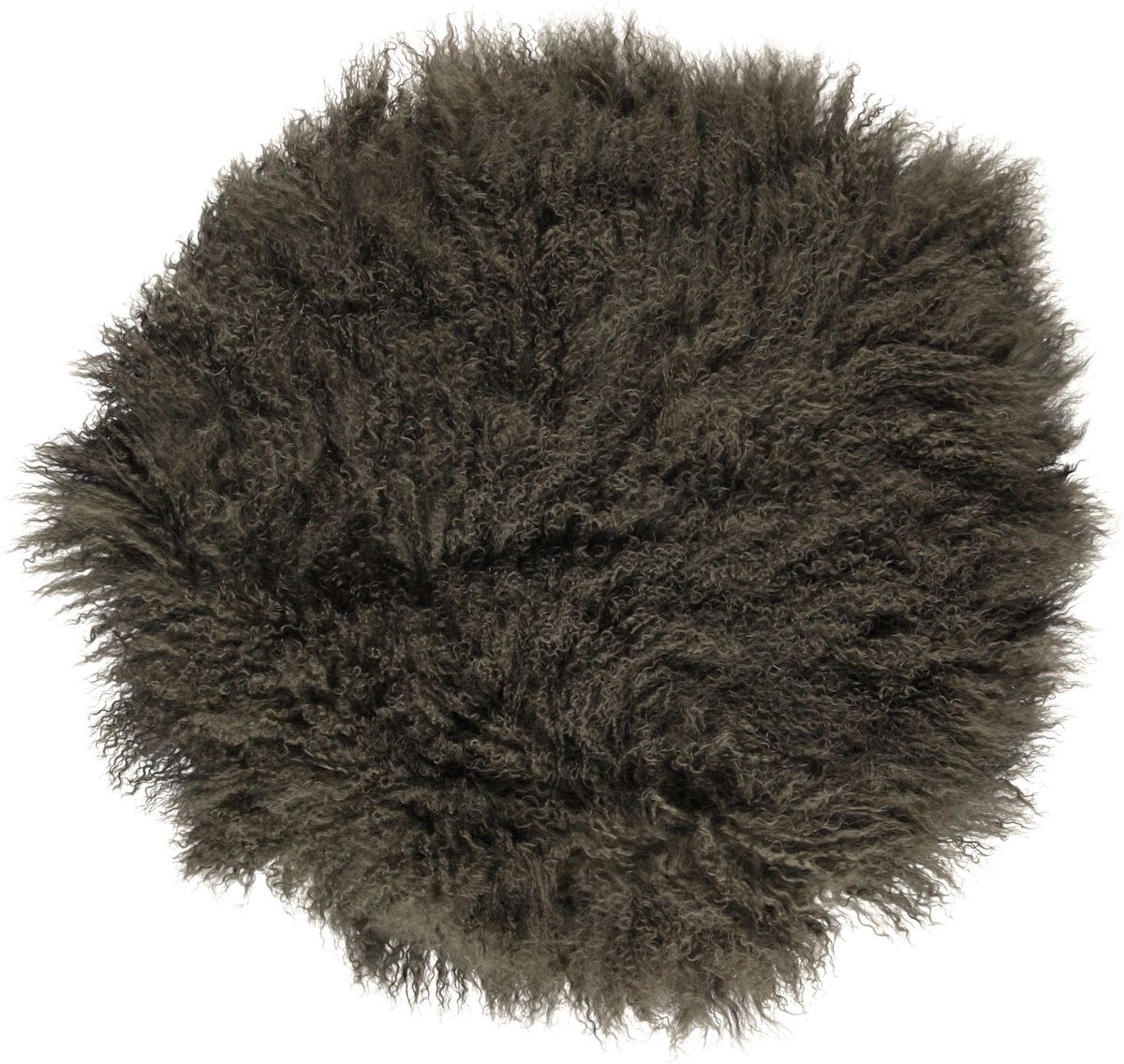 Curly Cake Cushion | D15 in | 18 in | 24 in Hedge Green