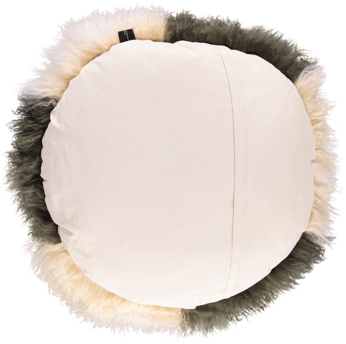 Curly Cake Cushion | D15 in | 18 in | 24 in Arctic Sunrise/Hedge Green