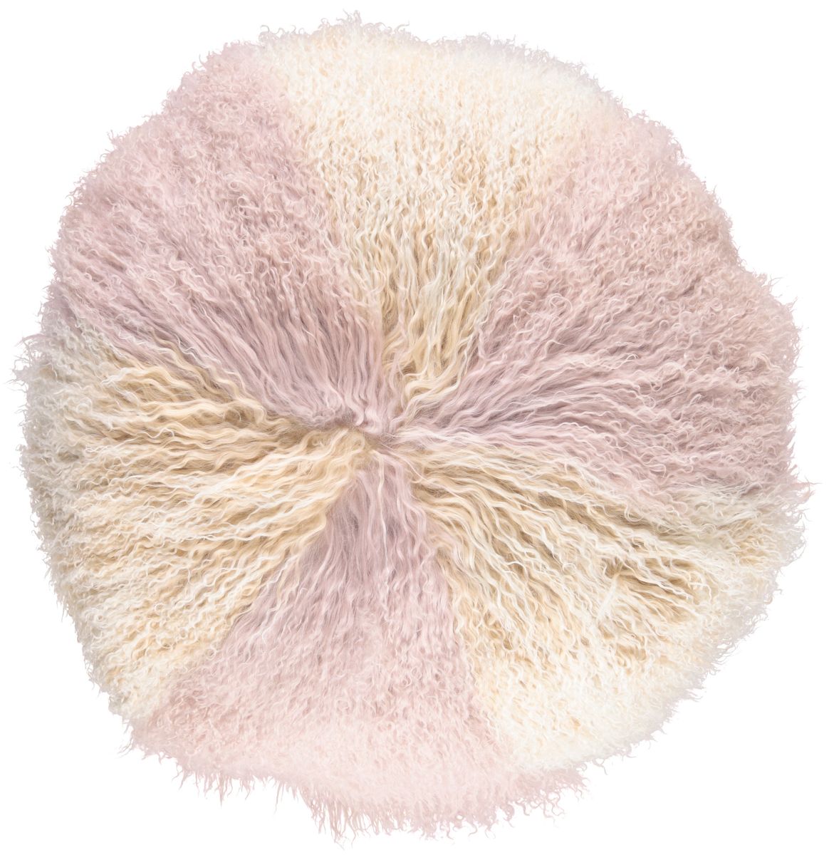 Curly Cake Cushion | D15 in | 18 in | 24 in Arctic Sunrise/Dove