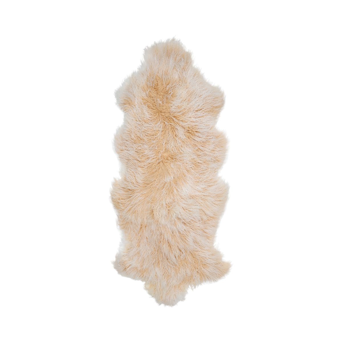 Curly Sheepskin | Tibetan | 53x20 in Arctic Sunrise
