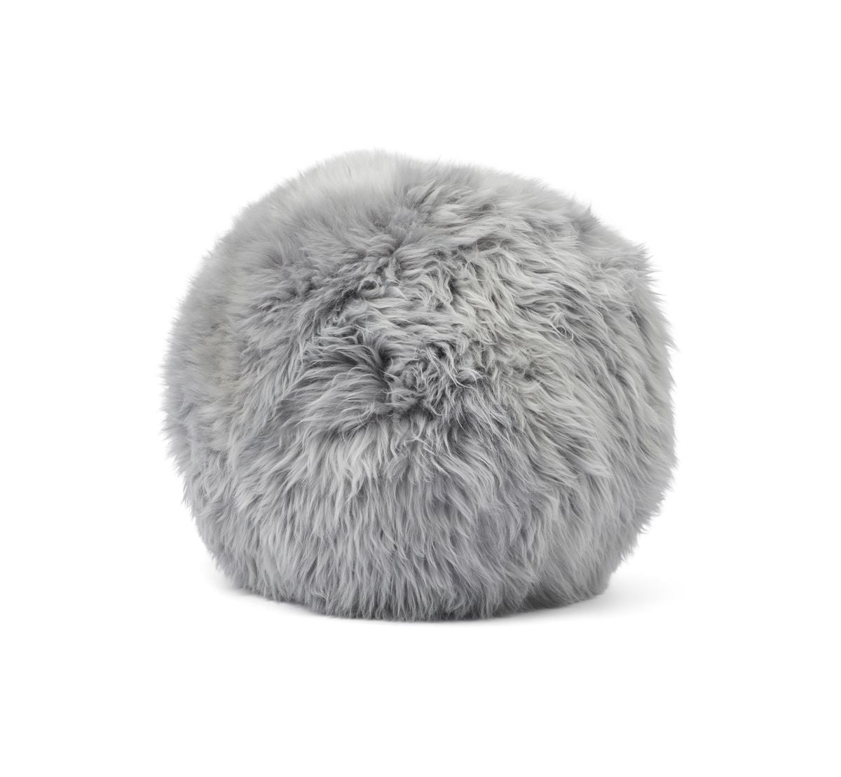 Angelite Cushion | D10 in | D12 in | D14 in | Long Wool Light Grey