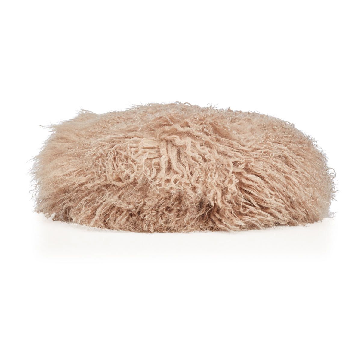 Long Wool Sheepskin Seat Cover Warm Sand