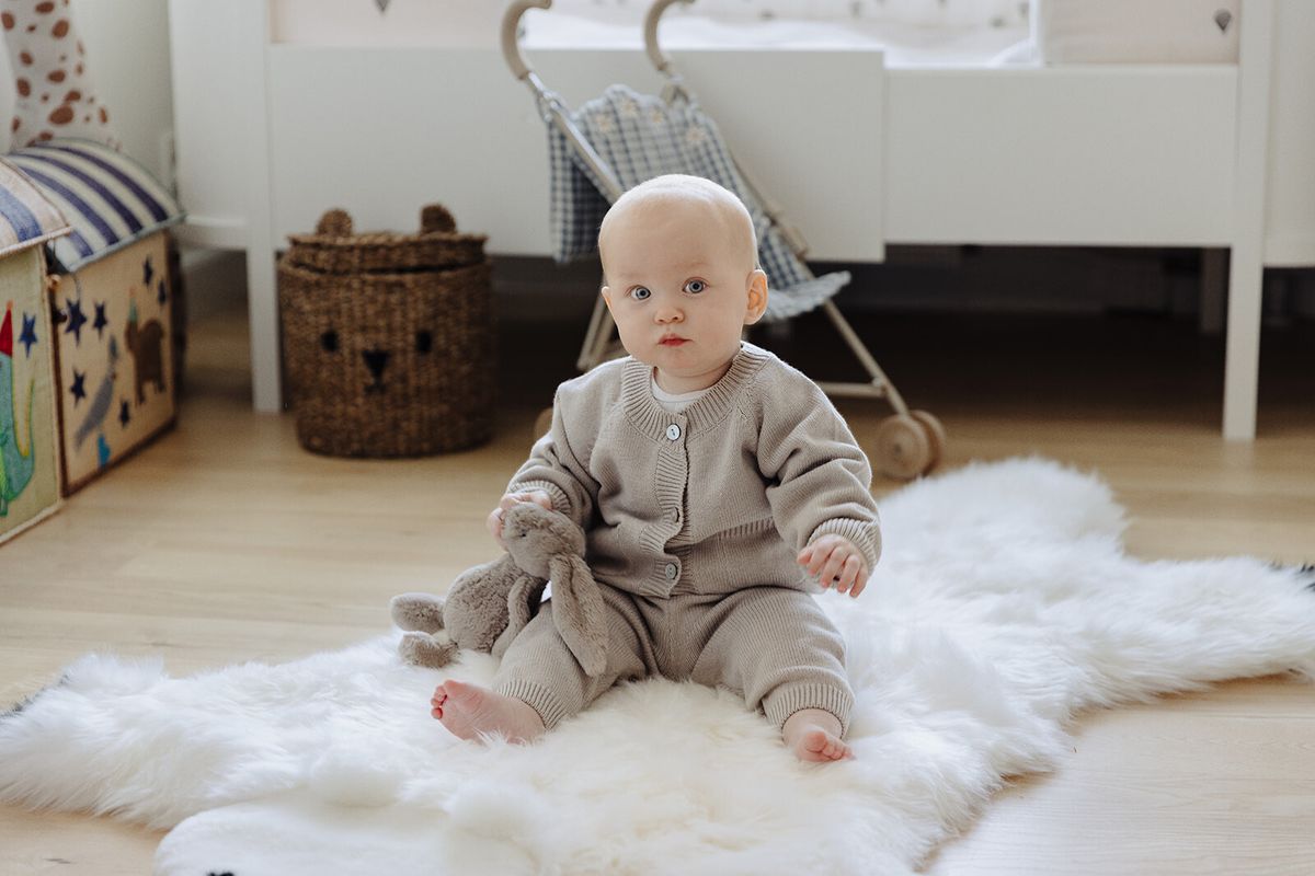 Polar Bear Rug | New Zealand Black/White