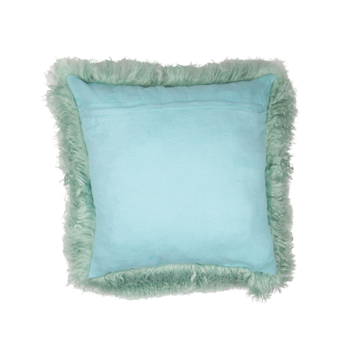 Sheepskin Cushion | Tibet | 20x20 in Mint