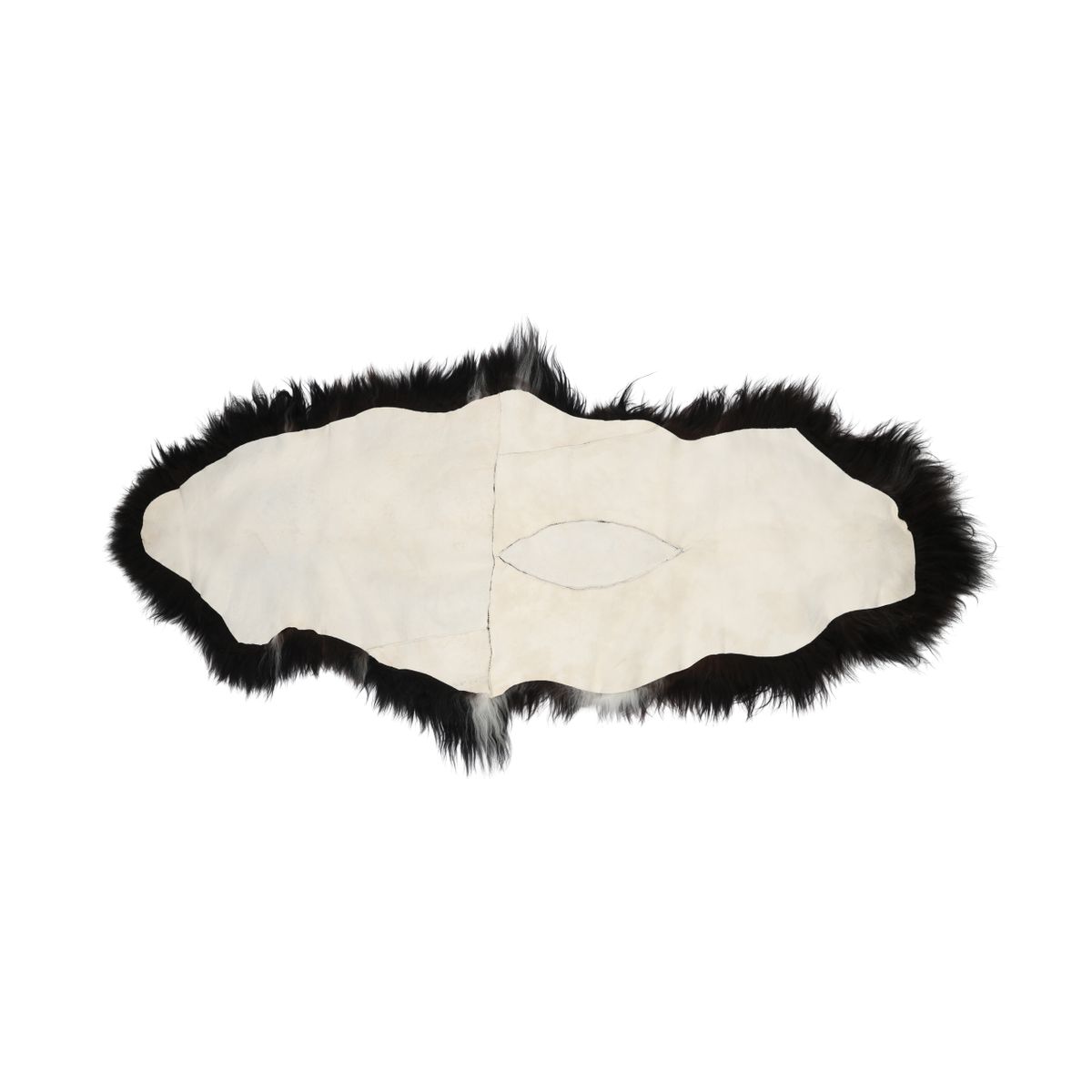 Icelandic Double Sheepskin | Natural Colors | Long Wool Blacky