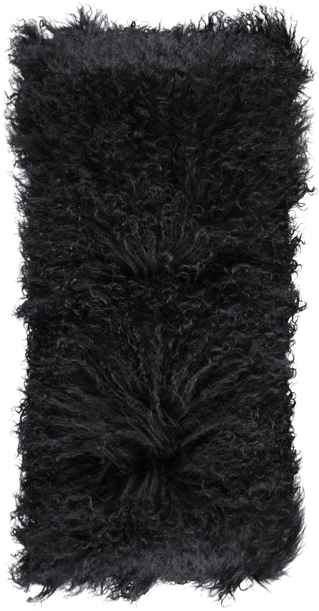 Curly Cushion | 11x22 in Black