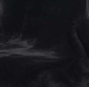 Throw of Short Wool Double Face Black