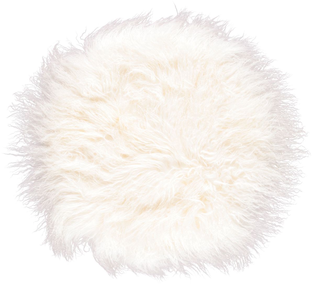 Curly Cake Cushion | D15 in | 18 in | 24 in Ivory