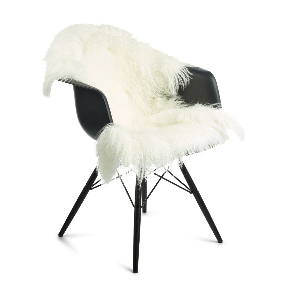 Curly Sheepskin | Mongolian | 53x20 in Ivory