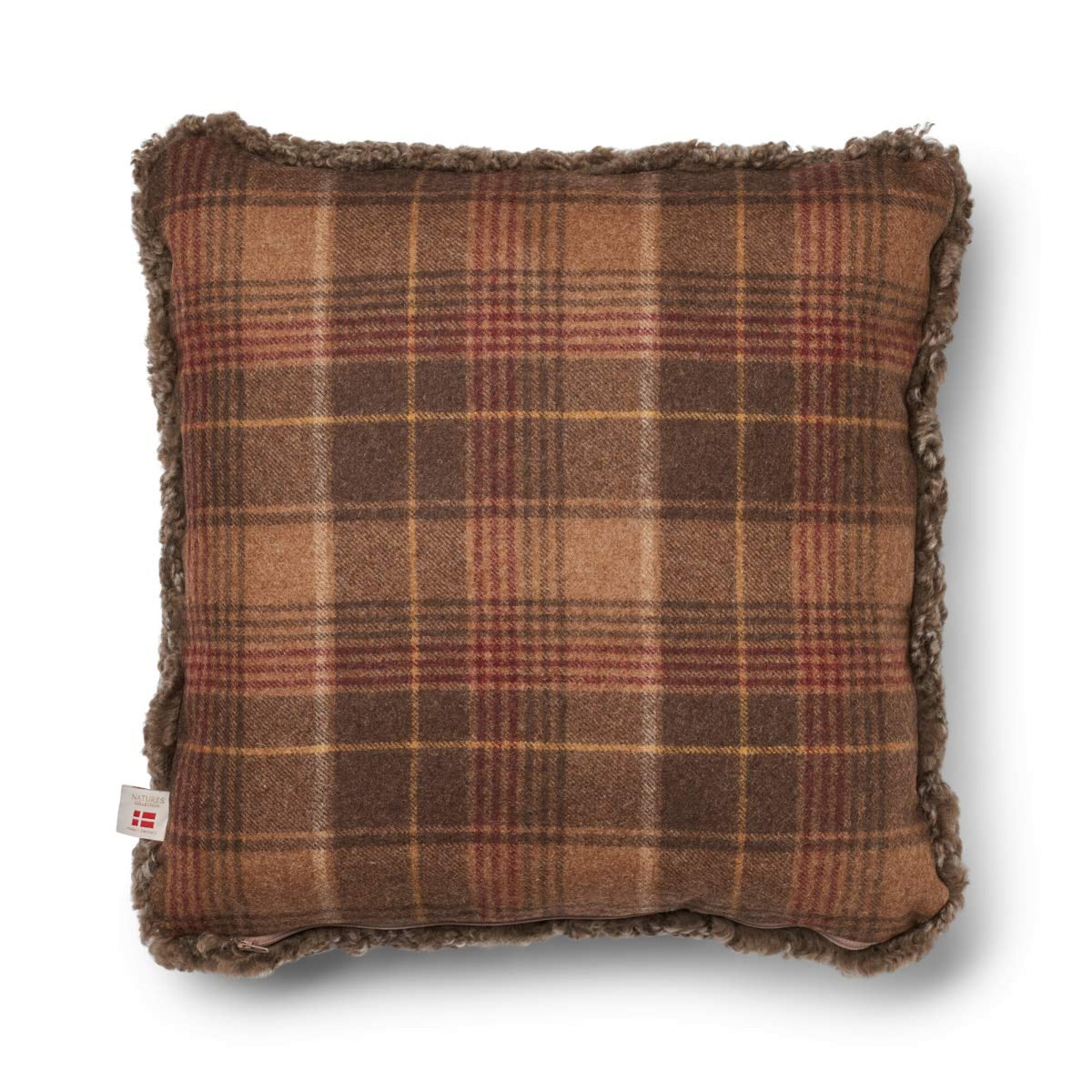 One Side Cushion | SW | 20x20 in | 13x20 in Cocoa-Dark Brown/Taupe / 20x20 in