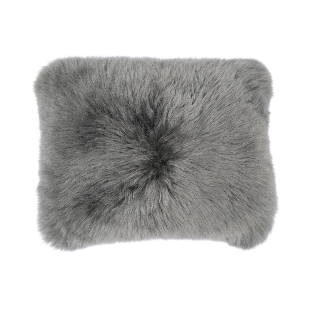 Sheepskin Cushion | Long Wool | New Zealand | Rectangular Steel