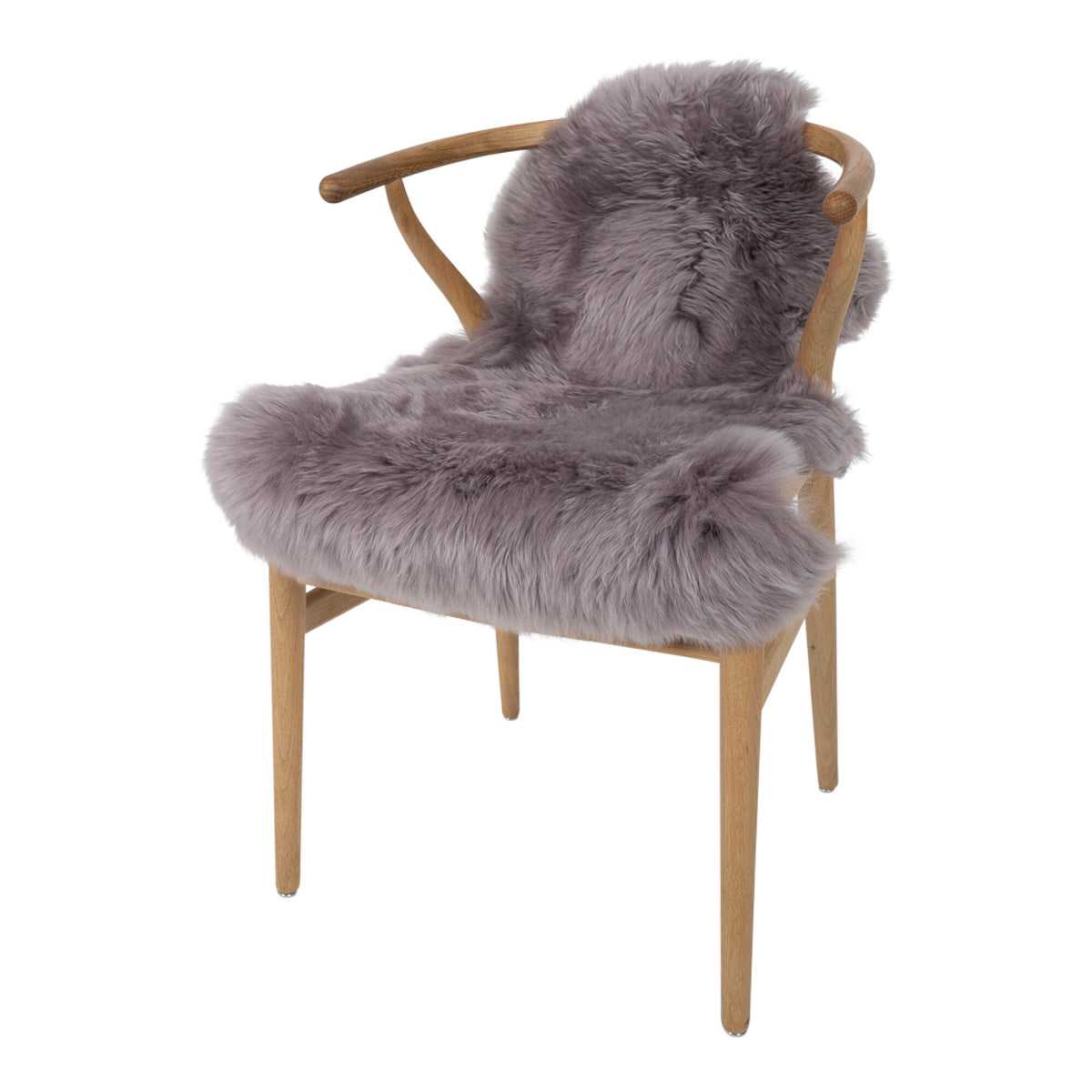 Merino Sheepskin Dyed | New Zealand | approx. 35 in Grape Purple