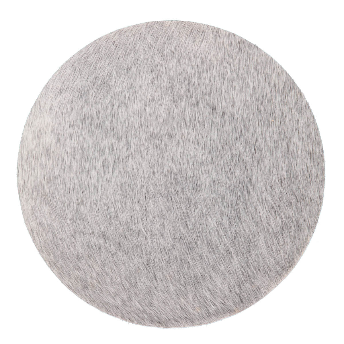 Brazilian Cowhide Placemat | D15 in Natural Grey