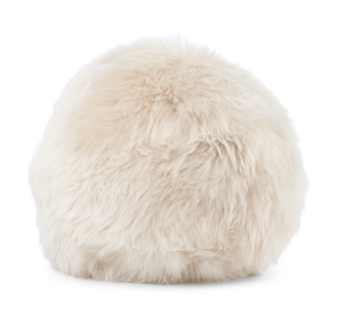 Angelite Cushion | D10 in | D12 in | D14 in | Long Wool Linen / D12 in