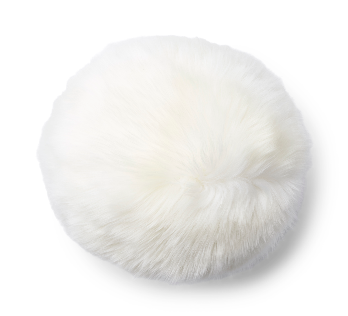 Angelite Cushion | D10 in | D12 in | D14 in | Long Wool Ivory / D12 in