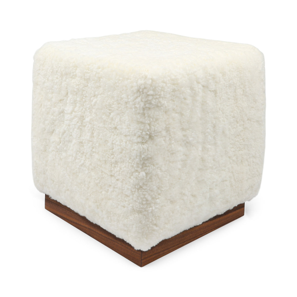 Benjamin Cube Walnut Base / Ivory