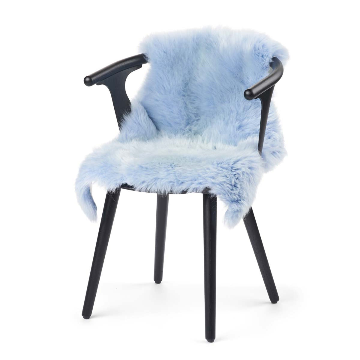 Premium Quality New Zealand Sheepskin | Long Wool | 39 in Summer Sky