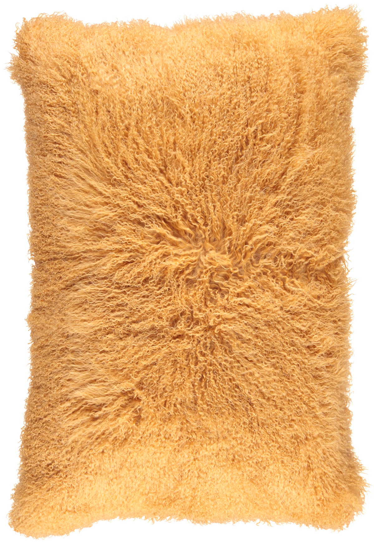 Curly Cushion | 35 in Imperial Yellow