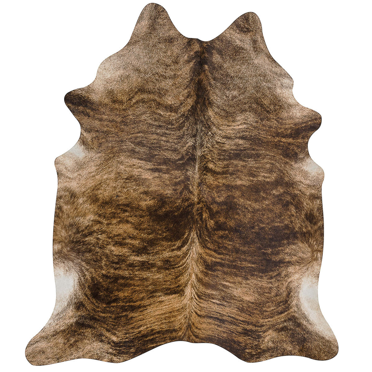 Premium Natural Cowhides | Unique, Stylish, and Sustainable | Brazil Exotic Dark / 71x87 in
