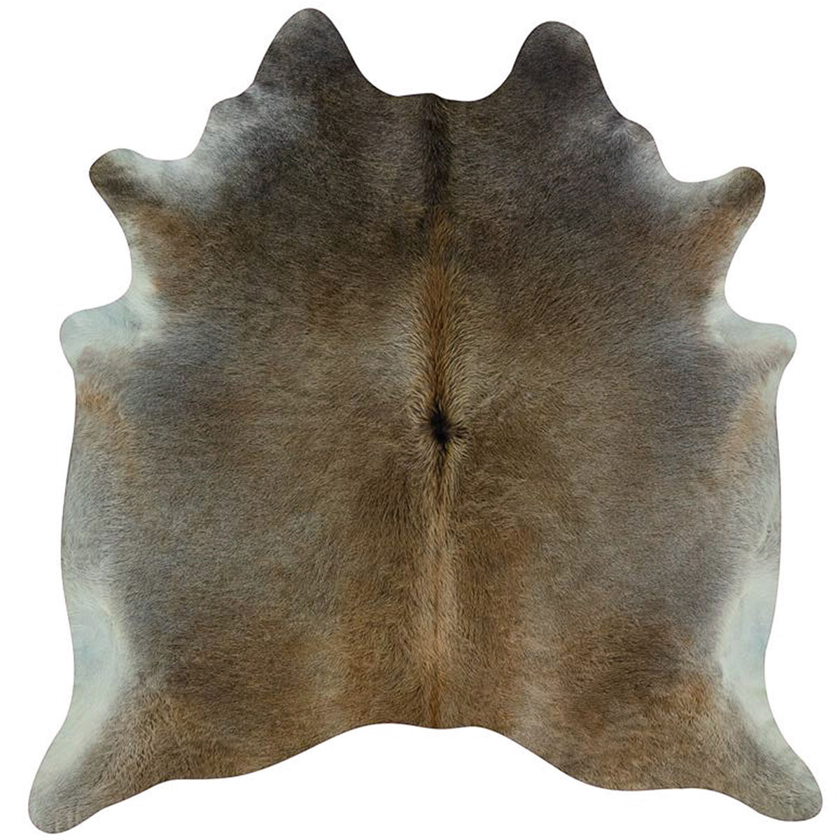 Premium Natural Cowhides | Unique, Stylish, and Sustainable | Brazil Grey/Brown / 71x87 in