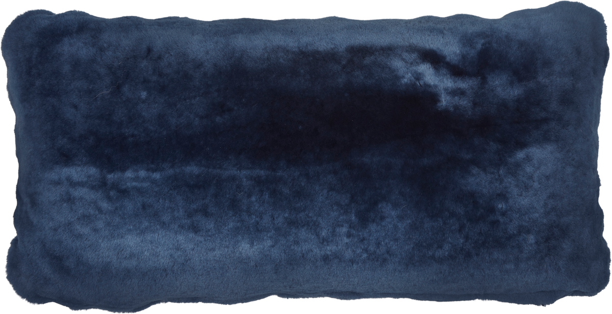 Moccasin Cushion | Doublesided | 11x22 in Navy Blue