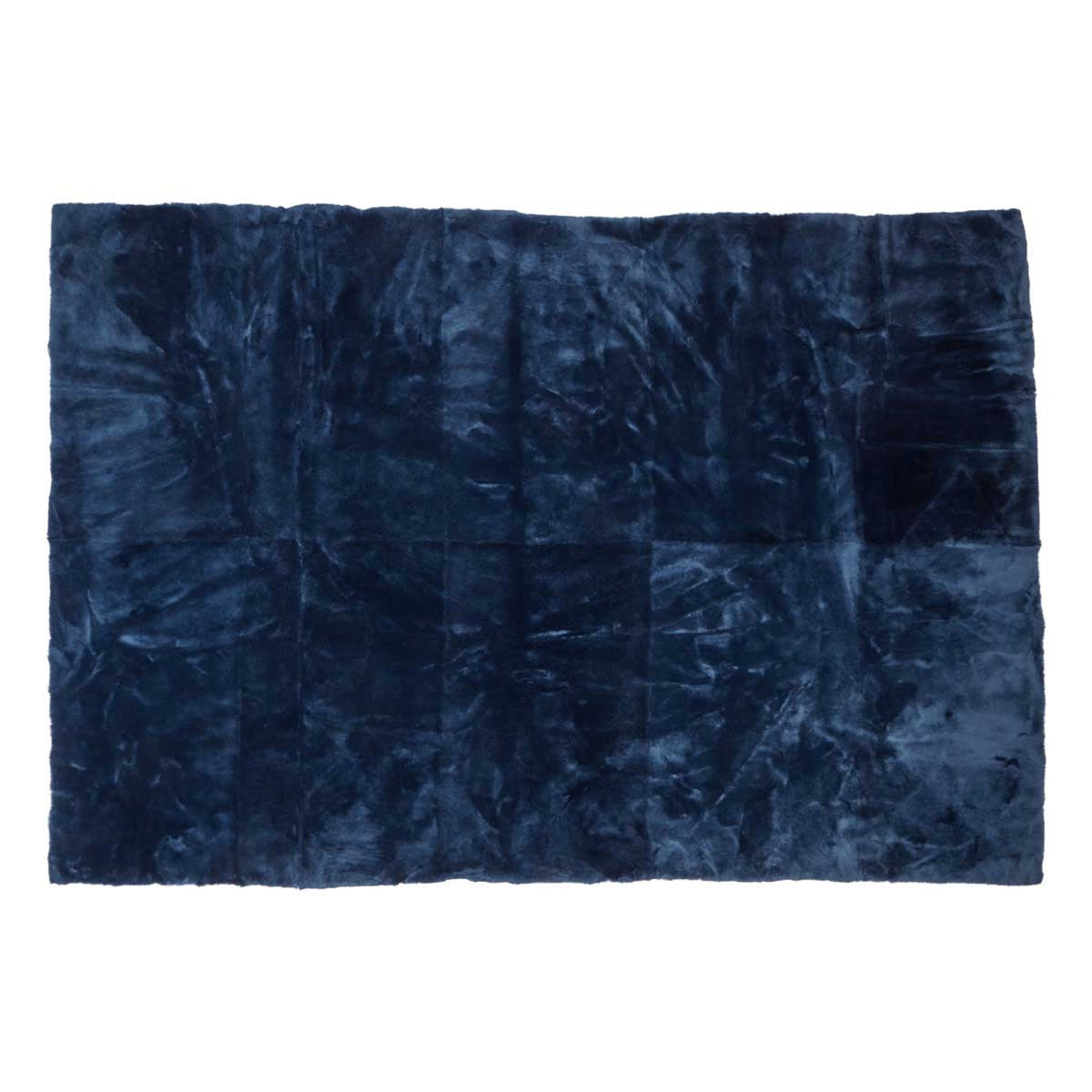 Design Rug of Moccasin Navy Blue / 67x94 in