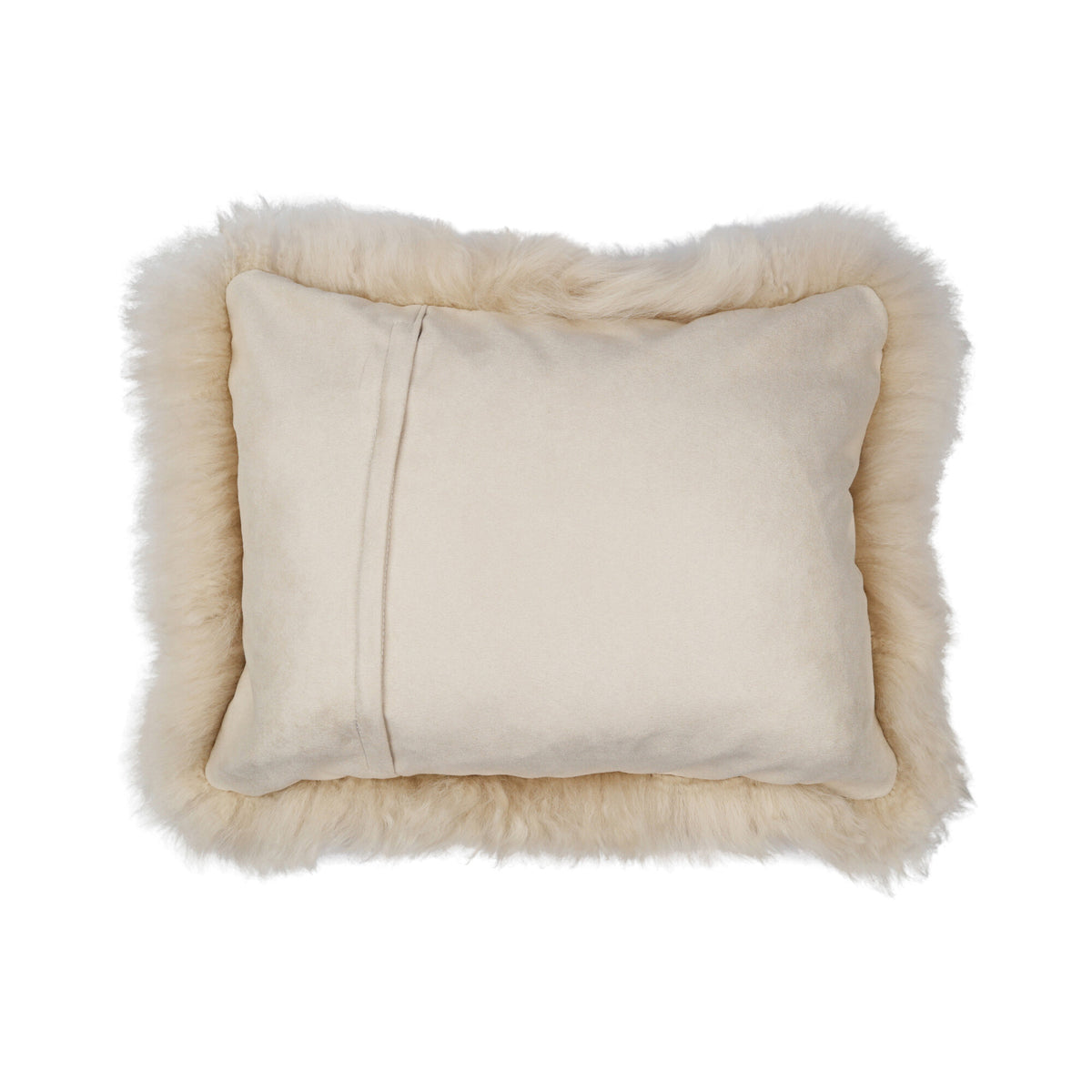 Sheepskin Cushion | Long Wool | New Zealand | Rectangular Linen