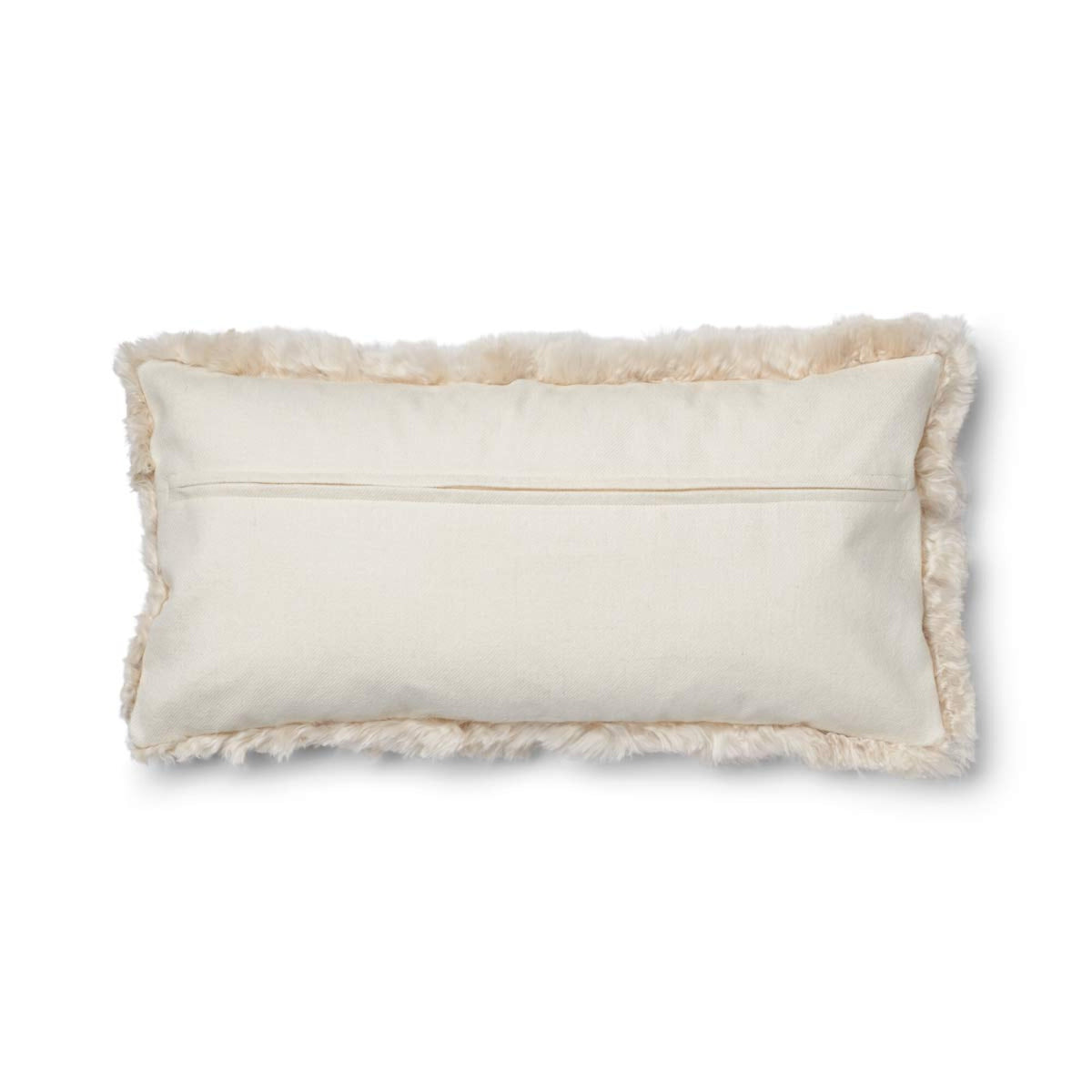 Alpaca Cushion | Long Wool Linen / 12x24 in