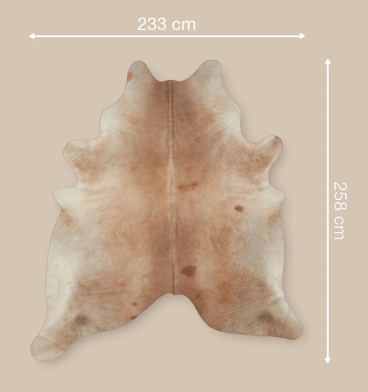 Cow Hide Rug | 40 sq ft Grey Beige