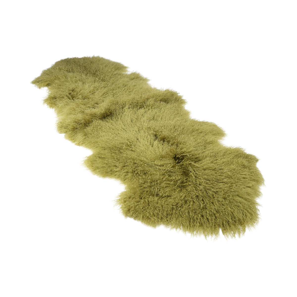 Double Mongolian Sheepskin | 59 x 22 in Treetop