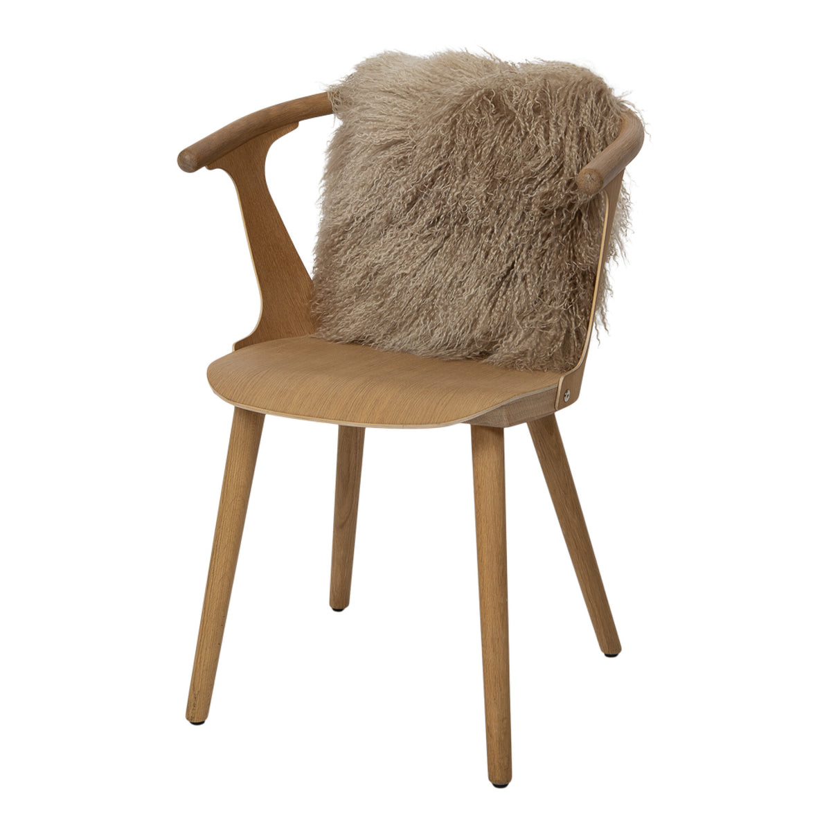 Sheepskin Cushion | Tibet | 16x16 in Sand Taupe