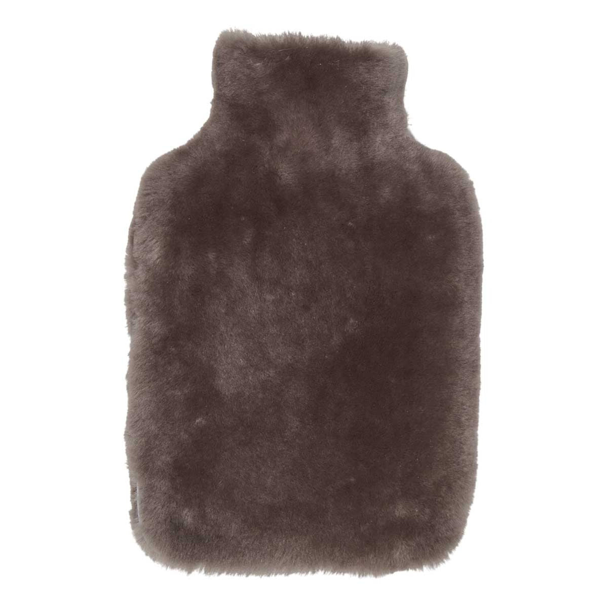 Moccasin Hot Water Bottle Dark Grey