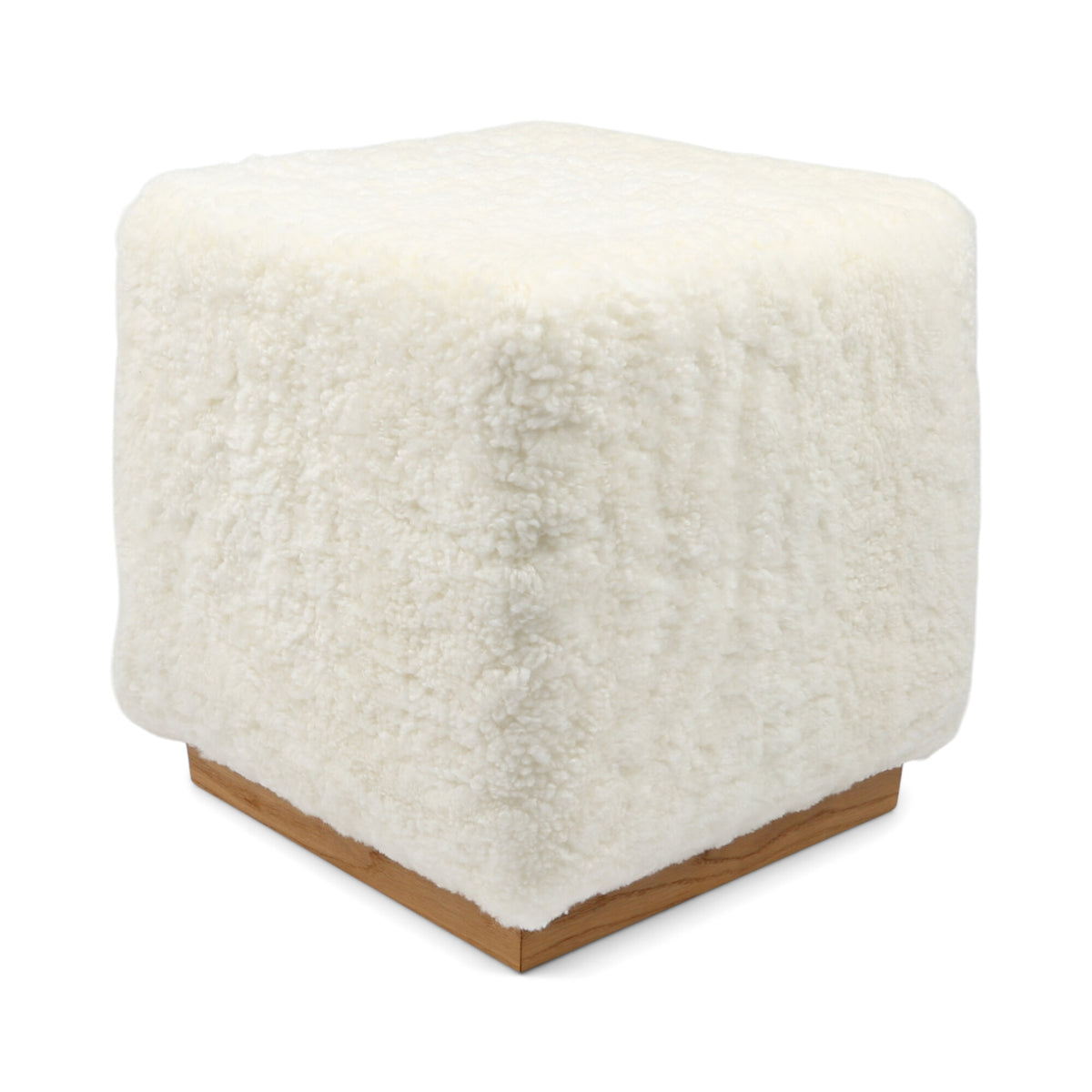 Benjamin Cube Oak Base / Ivory